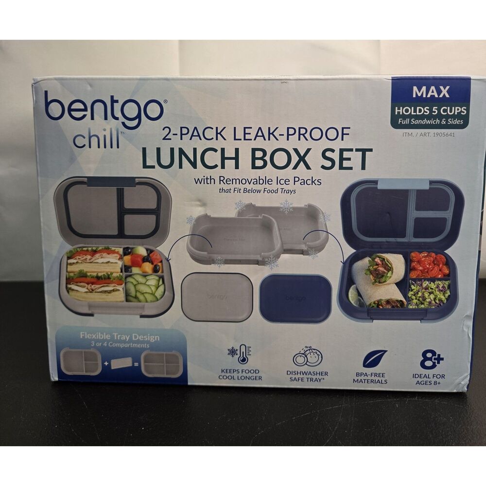 Bentgo Chill Max Lunch Box, 2-pack